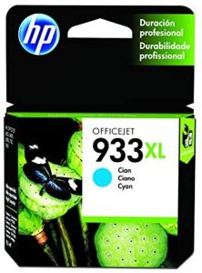 HP 933XL CN054AE,Cartucho de Tinta Original de alto rendimiento, Cian, compatible con impresoras de inyección de tinta HP OfficeJet 6100, 6600, 6700, 7110, 7510, 7610, 7612
