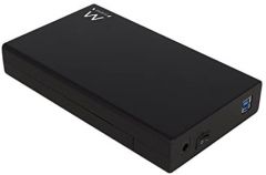 Ewent EW7056 caja para disco duro externo Caja de disco duro (HDD) Negro 3.5"