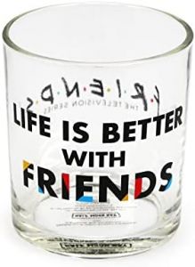 Half Moon Bay Friends - Vaso de cristal La vida es mejor con amigos