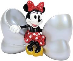Enesco Disney Showcase 100 Years of Wonder Minnie Mouse Bow Figura, Resina, 4.875 Inches
