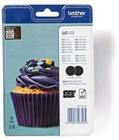 Tinta brother lc-123bk negro pack 2 ud