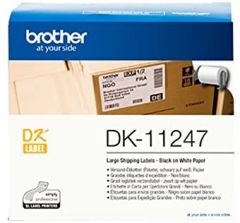 Brother DK-11247 cinta para impresora de etiquetas Negro sobre blanco