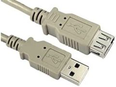 Cable usb l-link usb2.0 a/m - a/h 5.0m gris