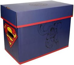 SD TOYS - Superman, Caja con Tapa para Cómics, Violeta, 22 x 30 x 41 cm