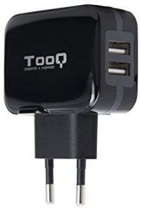 TooQ TQWC-1S02 cargador de dispositivo móvil GPS, MP3, MP4, Teléfono móvil, Consola de juegos portátil, Smartphone, Tableta Negro Corriente alterna Interior