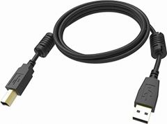 Vision TC 1MUSB/BL - Cable USB (1 m, USB B, USB A, 2.0, 480 Mbit/s, Negro)