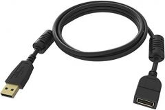 Vision TC-2MUSBEXT-BL - Cable USB (2 m, USB A, USB A, 2.0, 480 Mbit/s, Negro)