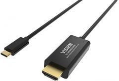 Vision TC-2MUSBCHDMI-BL 2 m USB Tipo C HDMI tipo A (Estándar) Negro