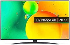 LG NanoCell 43NANO766QA Televisor 109,2 cm (43") 4K Ultra HD Smart TV Wifi Negro