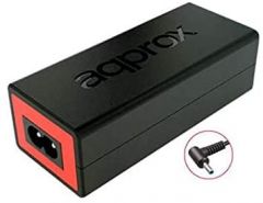 Approx AC ADAPTER PARA HP NOTEBOOK 65W 4.5x3mm adaptador e inversor de corriente Interior Negro, Rojo