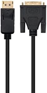 Ewent EC1440 adaptador de cable de vídeo 1 m DisplayPort DVI-D Negro