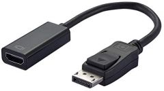 Ewent ec1455 adaptador de cable de vídeo 0,15 m displayport hdmi negro