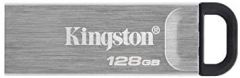 Kingston datatraveler kyson memoria usb 128gb - 3.2 gen 1 - 200 mb/s en lectura - diseño metalico - color plata (pendrive)