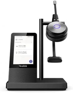 Yealink WH66 Mono Teams Sistema de audioconferencia personal Inalámbrico Diadema Oficina/Centro de llamadas USB tipo A Bluetooth Base de carga Negro