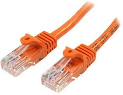 StarTech.com Cable de 1m Naranja de Red Fast Ethernet Cat5e RJ45 sin Enganche - Cable Patch Snagless