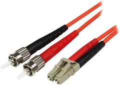 Startech.com cable adaptador de red de 1m multimodo duplex fibra optica lc-st 50/125 - patch duplex,garantia lifetime