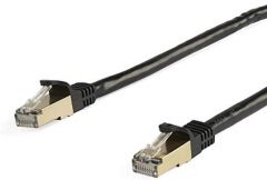 Startech.com cable de 7m de red ethernet cat6a negro con conectores rj45 sin enganches stp con alambre de cobre,garantia lifetime