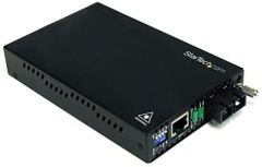StarTech.com Conversor de Medios Ethernet 10/100 Mbps a Fibra Modo Único Monomodo Conector SC - 30km