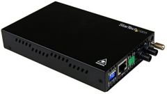 StarTech.com Conversor de Medios Ethernet 10/100 Mbps a Fibra Multi Modo Conector ST - 2km