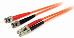 Startech.com cable adaptador de red de 1m multimodo duplex fibra optica lc-st 62,5/125 - patch duplex,garantia lifetime
