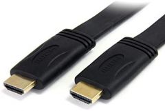 StarTech.com Cable HDMI de alta velocidad con Ethernet 5m Plano - 2x HDMI Macho - Ultra HD 4k x 2k - Negro