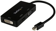 StarTech.com Adaptador Conversor de Mini DisplayPort a VGA DVI o HDMI - Convertidor A/V 3 en 1 para viajes