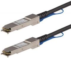StarTech.com Cable de 1m Twinax Direct Attach QSFP+ a QSFP+ 40G Compatible con MSA sin Codificar- DAC de Cobre QSFP+ de 40 GbE - DAC Módulo Transceptor Pasivo de Bajo Poder 40 Gbps