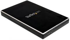 Startech.com caja de disco duro hdd 2,5" sata externo usb 3.0 super speed - negro aluminio,2 años