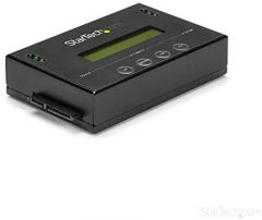 StarTech.com Clonador y Borrador Autónomo 1:1 para Discos Duros SSDs SATA - con Pantalla LCD - TAA - Independiente del Sistema Operativo