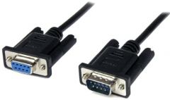 StarTech.com Cable 1m Módem Nulo Null Serie Serial DB9 Hembra a Macho - Negro
