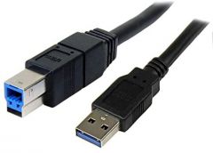 StarTech.com Cable USB 3.0 SuperSpeed Negro de 3 metros - A Macho a B Macho