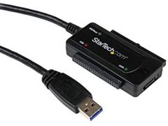 StarTech.com Adaptador Convertidor SATA IDE 2,5 3,5 a USB 3.0 Super Speed para Disco Duro HDD - Serial ATA USB A