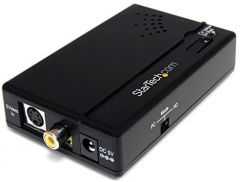 StarTech.com Adaptador Conversor de Audio y Vídeo Compuesto RCA S-Video a HDMI - HD 1080p