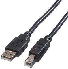 ROLINE Cable USB 2.0, Tipo A-b 0,8m