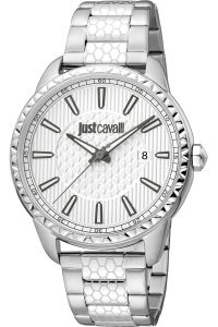 Reloj de pulsera Just Cavalli Just Cavalli Modern Indici - JC1G176M0145 correa color: Gris plata Dial Gris plata Hombre