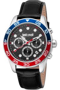 Reloj de pulsera Just Cavalli Just Cavalli Young Visionary - JC1G243L0225 correa color: Negro Dial Negro Hombre