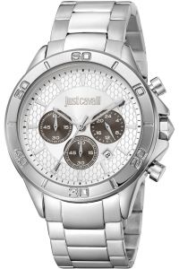 Reloj de pulsera Just Cavalli Just Cavalli Young Chrono - JC1G261M0045 correa color: Gris plata Dial Gris plata Hombre