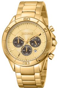 Reloj de pulsera Just Cavalli Just Cavalli Young Chrono - JC1G261M0065 correa color: Oro amarillo Dial Champán Hombre