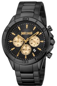Reloj de pulsera Just Cavalli Just Cavalli Young Chrono - JC1G261M0075 correa color: Negro Dial Negro Hombre