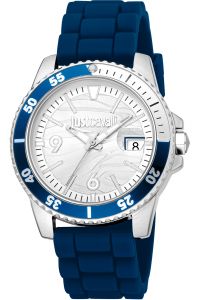 Reloj de pulsera Just Cavalli Just Cavalli Young Unbounded - JC1G281P0015 correa color: Azul Dial Gris plata Hombre