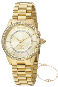 Reloj de pulsera Just Cavalli Animalier Set Catena - JC1L095M0255 correa color: Oro amarillo Dial Champán Mujer