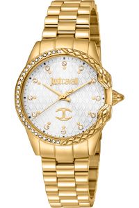 Reloj de pulsera Just Cavalli Animalier Diva - JC1L095M0355 correa color: Oro amarillo Dial Gris plata Mujer