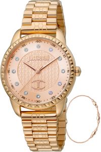 Reloj de pulsera Just Cavalli SET Regali - JC1L176M0075 correa color: Oro rosa Dial Oro rosa Hombre