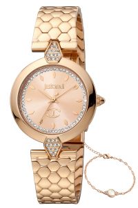 Reloj de pulsera Just Cavalli Glam Chic Donna moderna - JC1L194M0075 correa color: Oro rosa Dial Oro rosa Mujer