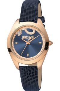 Reloj de pulsera Just Cavalli Animalier Donna finezza - JC1L210L0235 correa color: Azul Dial Azul Mujer