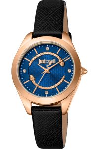 Reloj de pulsera Just Cavalli Animalier Donna finezza - JC1L210L0435 correa color: Negro Dial Azul noche Hombre