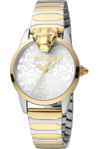 Reloj de pulsera Just Cavalli Just Cavalli Animalier Donna Graziosa - JC1L220M0275 correa color: Gris plata Oro rosa Dial Gris plata Mujer