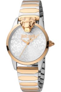 Reloj de pulsera Just Cavalli Animalier Donna Graziosa - JC1L220M0285 correa color: Gris plata Oro rosa Dial Gris plata Mujer