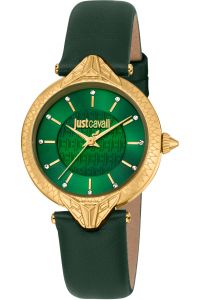 Reloj de pulsera Just Cavalli Animalier Creazione - JC1L237L0025 correa color: Verde botella Dial Verde botella Hombre
