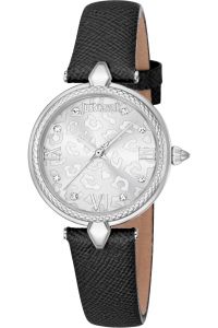 Reloj de pulsera Just Cavalli Glam Chic Donna Leopardo - JC1L254L0015 correa color: Negro Dial Gris plata Hombre